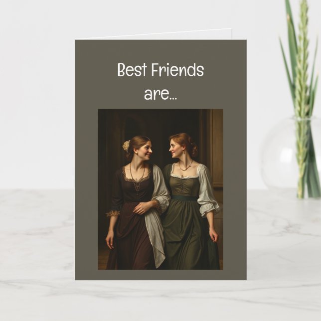 Die besten Freunde sind schwer zu finden, was das  Karte (Vorderseite)