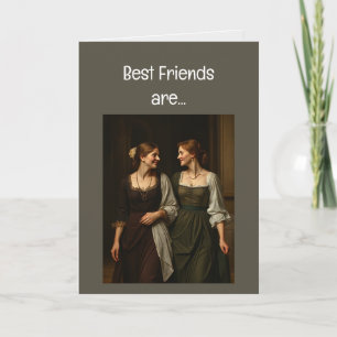 Die besten Freunde sind schwer zu finden, was das  Karte