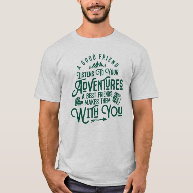 Die besten Freunde und Abenteuer - Wanderangebote T-Shirt (Vorderseite)