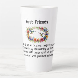 Die besten Freunde Verse Kaffee/Latte-Tasse Milchtasse