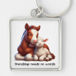 Die besten Freunde von Foal & Lamm teilen einen Be Schlüsselanhänger