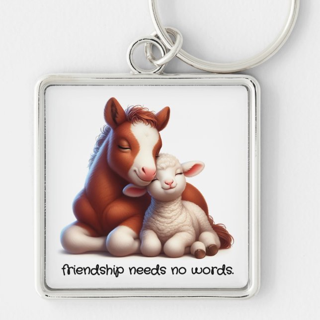 Die besten Freunde von Foal & Lamm teilen einen Be Schlüsselanhänger (Vorne)