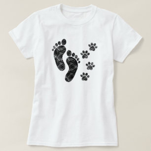 Die besten Freunde von Hundeschäften und Fußspuren T-Shirt