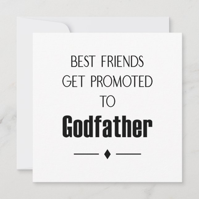 Die besten Freunde werden zu Gott Gefragt, um Einladung (Vorderseite)