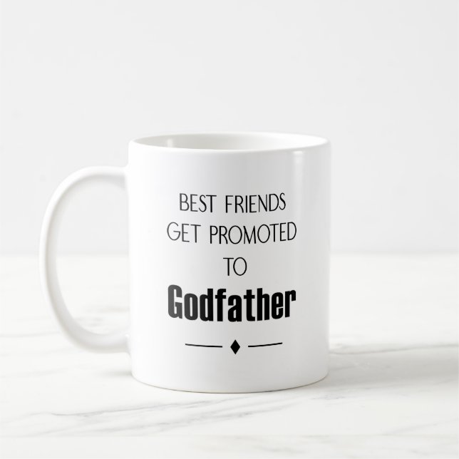 Die besten Freunde werden zum Godvatvorschlag befö Kaffeetasse (Links)