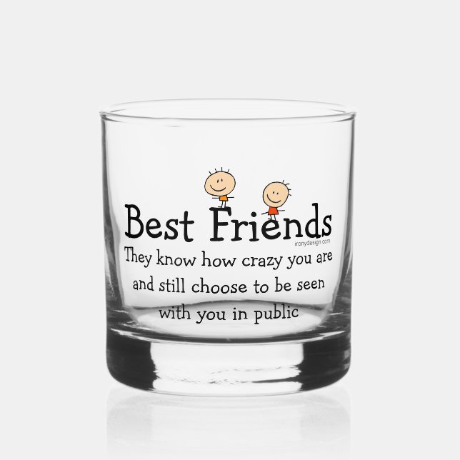 Die besten Freunde Whiskyglas (Vorderseite)