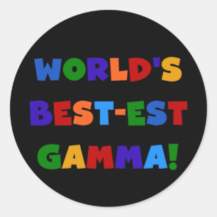 Die besten Gamma-Farben der Welt - Geschenke Runder Aufkleber