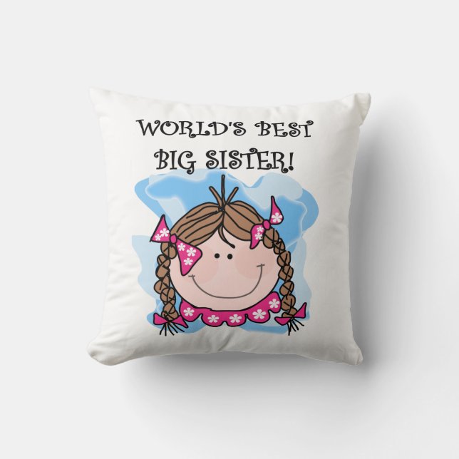 Die besten Geschenke der brünetten Welt Kissen (Vorderseite)