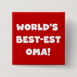 Die besten Geschenke der Welt aus Oma, Schwarz ode Button