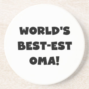Die besten Geschenke der Welt aus Oma, Schwarz ode Getränkeuntersetzer
