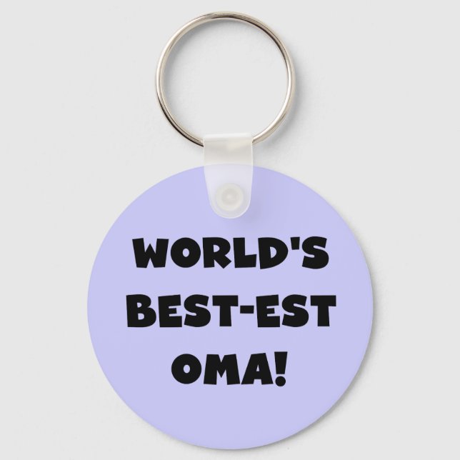 Die besten Geschenke der Welt aus Oma, Schwarz ode Schlüsselanhänger (Vorderseite)
