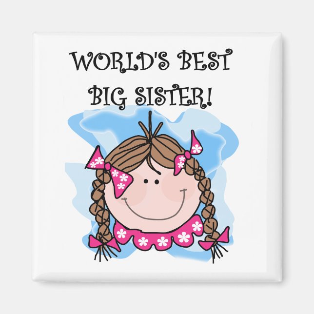 Die besten Geschenke und Geschenke der brünetten W Magnet (Vorne)