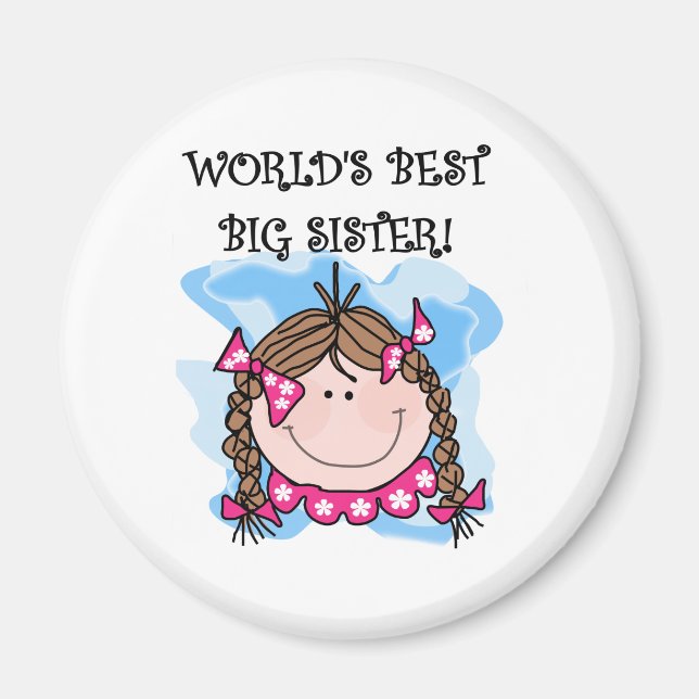 Die besten Geschenke und Geschenke der brünetten W Magnet (Vorne)