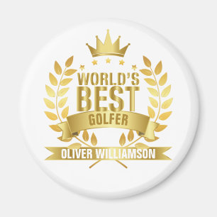 Die besten Golfer Gold 5 Sterne der Welt Magnet