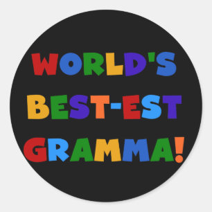 Die besten Gramma-Farben der Welt Runder Aufkleber