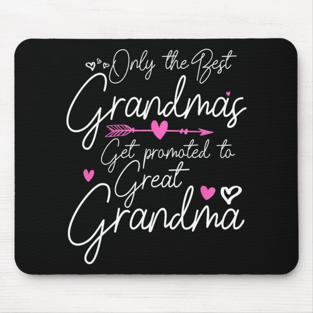 Die besten Grandmas werden für Großmutter beworben Mousepad (Vorne)