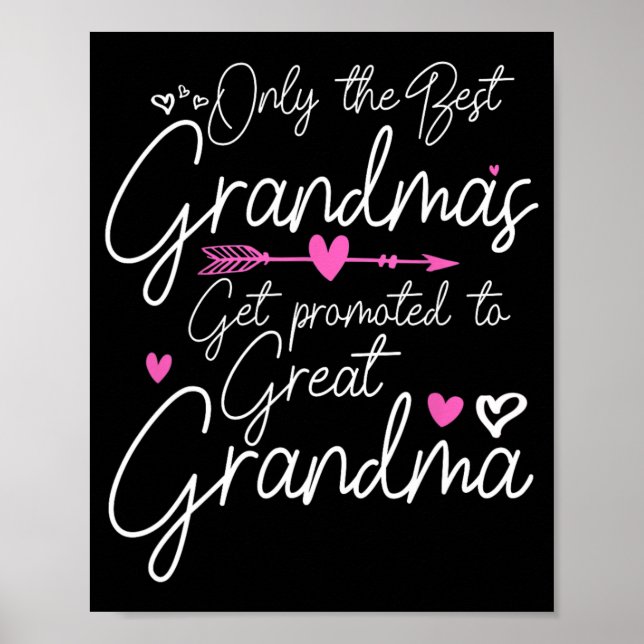 Die besten Grandmas werden für Großmutter beworben Poster (Vorne)
