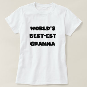 Die besten Granma Schwarz und Weiß der Welt T-Shirt