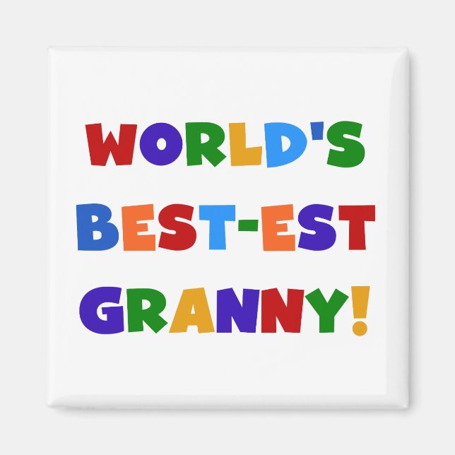 Die besten Granny-Bright-Farben der Welt Magnet (Vorne)