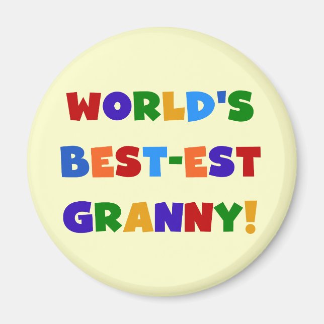 Die besten Granny-Bright-Farben der Welt Magnet (Vorne)