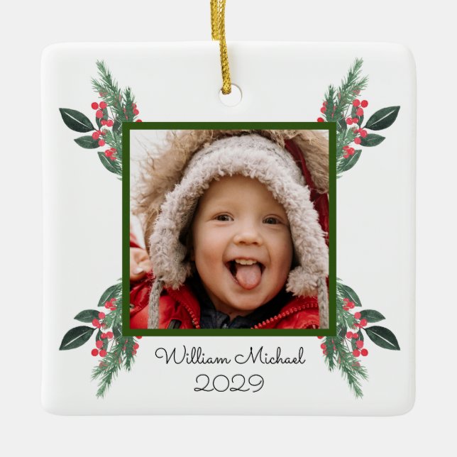 Die besten Großeltern Weihnachten Keramikornament (Vorderseite)