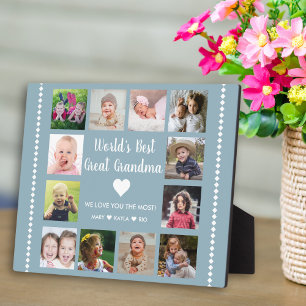 Die besten Großkinder der Welt 12 Foto Blue Fotoplatte