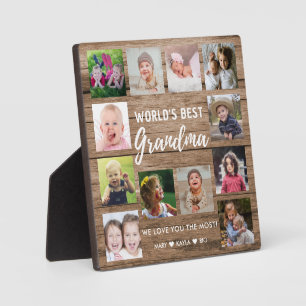 Die besten Großkinder der Welt 12 FotoCollage Fotoplatte