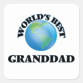 Die besten Großväter der Welt Quadratischer Aufkleber