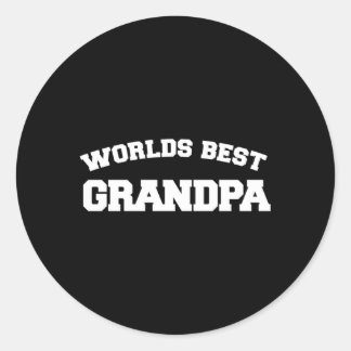 Die besten Großväter der Welt Runder Aufkleber