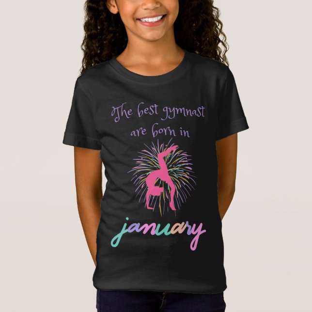 Die besten Gymnastikspieler sind im Januar Geboren T-Shirt (Vorderseite)