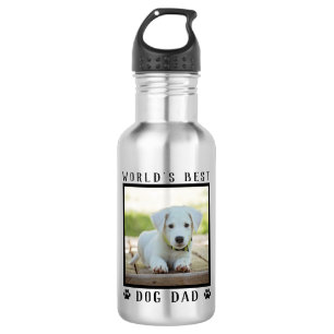 Die besten Hunde Vater Pet Foto Prints der Welt Edelstahlflasche