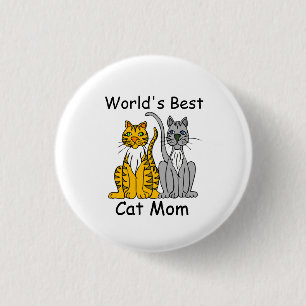 Die besten Katzenknöpfe für die Mama der Welt Button