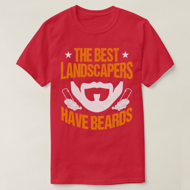 Die besten Landschaften haben Bärte T-Shirt (Design vorne)