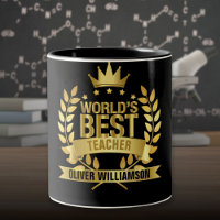 Die besten Lehrer Schwarz und Gold 5 Sterne