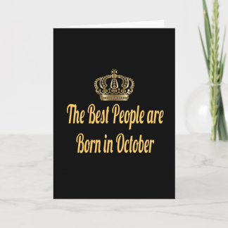 Die besten Leute sind im Oktober Geboren Karte