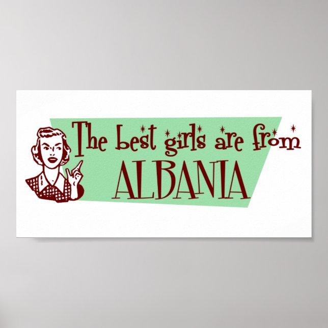 Die besten Mädchen kommen aus Albanien Poster (Vorne)