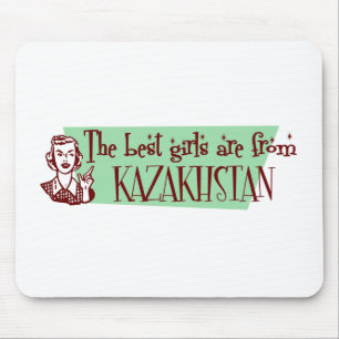 Die besten Mädchen kommen aus Kasachstan Mousepad