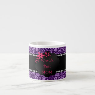 Die besten Mama-Violett-Blumen der Welt Espressotasse