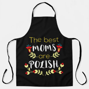 Die besten Mamas sind Polen Schürze