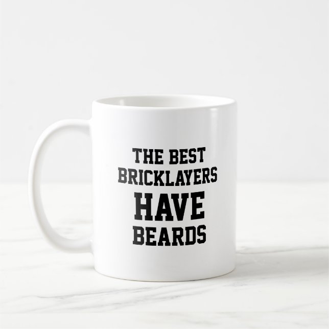 Die besten Maurer haben Bärenfiguren Kaffeetasse (Links)