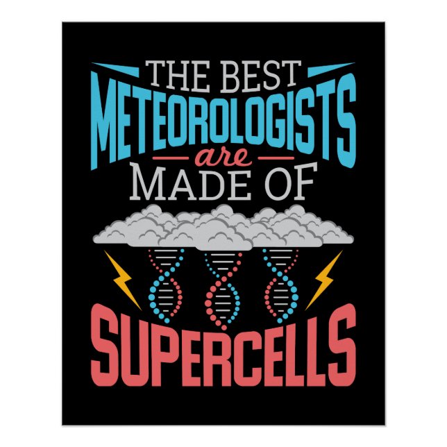Die besten Meteorologen Supercells: Sonnenwetter Poster (Vorderseite)