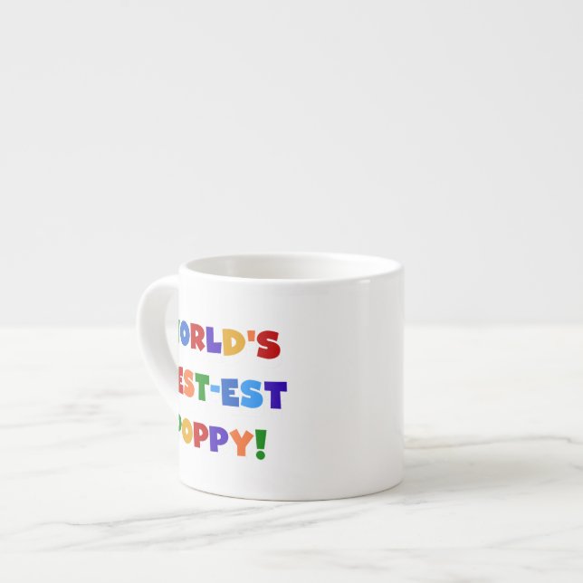 Die besten Mohngeschenke der Welt in hellen Farben Espressotasse (Vorderseite Links)