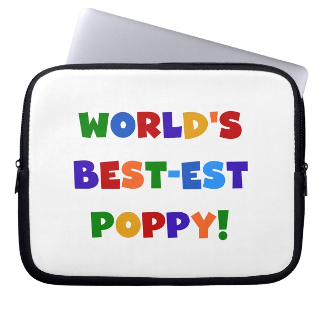 Die besten Mohngeschenke der Welt in hellen Farben Laptopschutzhülle (Vorderseite)