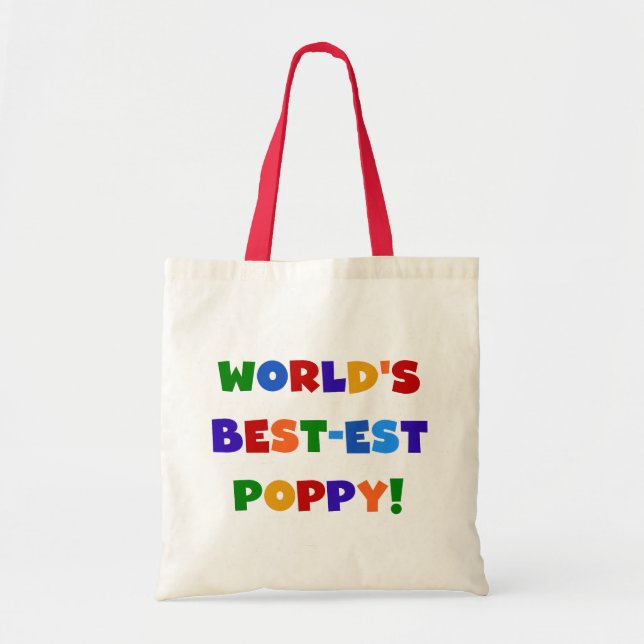 Die besten Mohngeschenke der Welt in hellen Farben Tragetasche (Vorne)