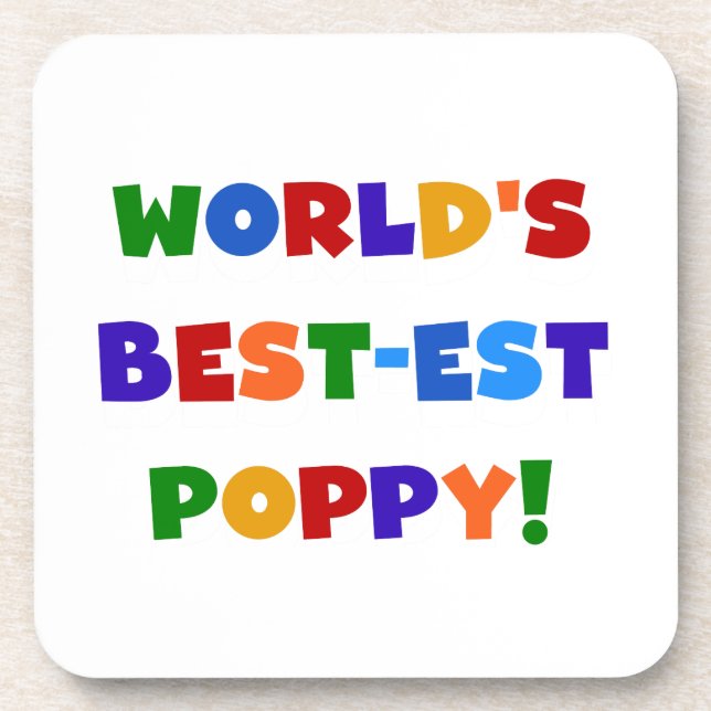 Die besten Mohngeschenke der Welt in hellen Farben Untersetzer (Vorderseite)