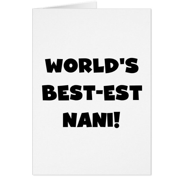 Die besten Nani-T - Shirt und Geschenke der Black  (Vorne)