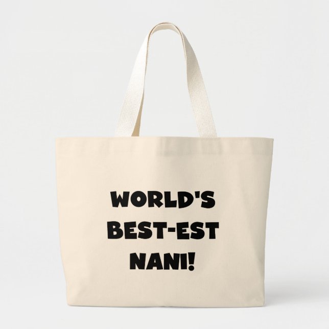 Die besten Nani-T - Shirt und Geschenke der Black  Jumbo Stoffbeutel (Vorne)