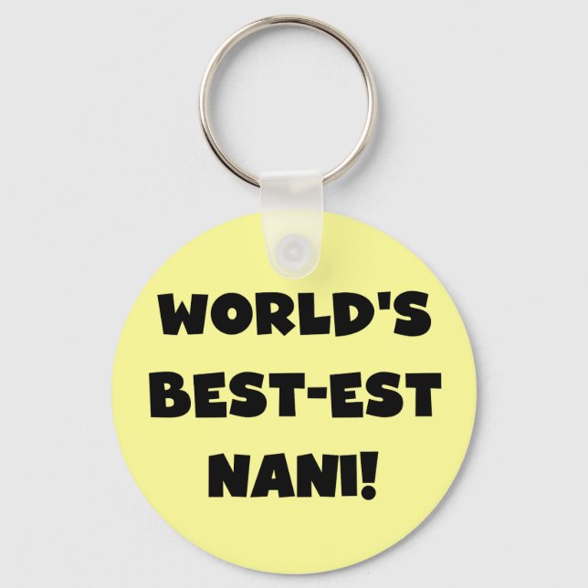 Die besten Nani-T - Shirt und Geschenke der Black  Schlüsselanhänger (Vorderseite)