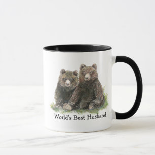 Die besten Niedlichen Bären der Welt, Aquarellfarb Tasse
