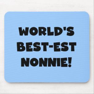 Die besten Nonnie-Geschenke der Black Text World Mousepad